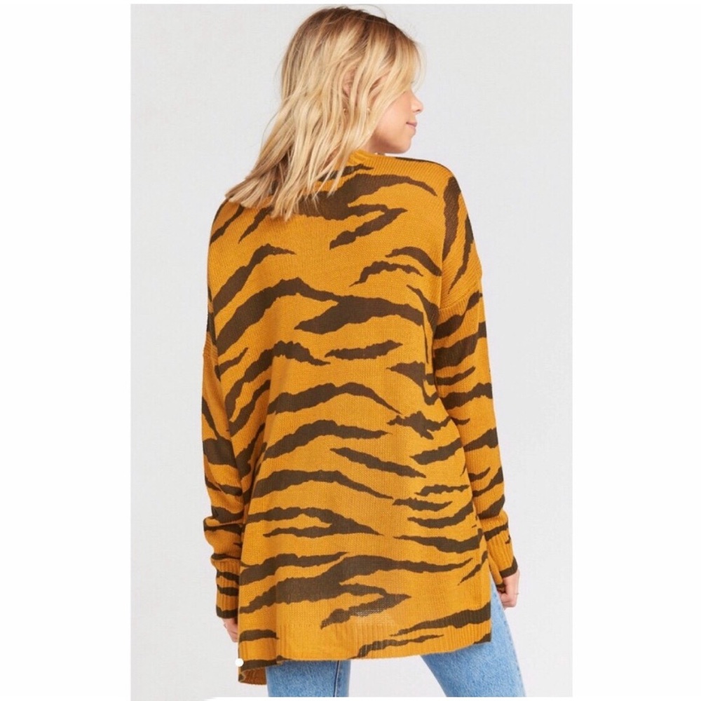 NWOT SHOW ME YOUR MUMU | Women’s Great Tiger Knit Bonfire Sweater XS $14… - Picture 5 of 6